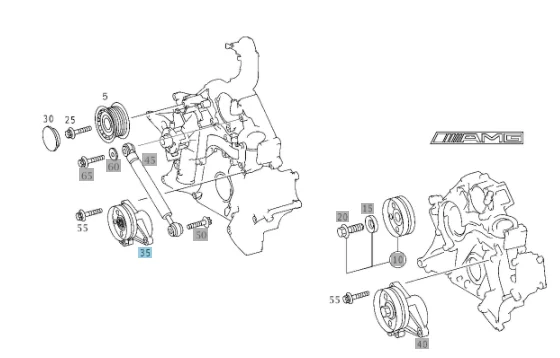 Meyle Mercedes Benz Belt Tensioner W-Pulley M112 1122000970 1122000170 1122000670 1122000370 1122000870 0219121 53401142