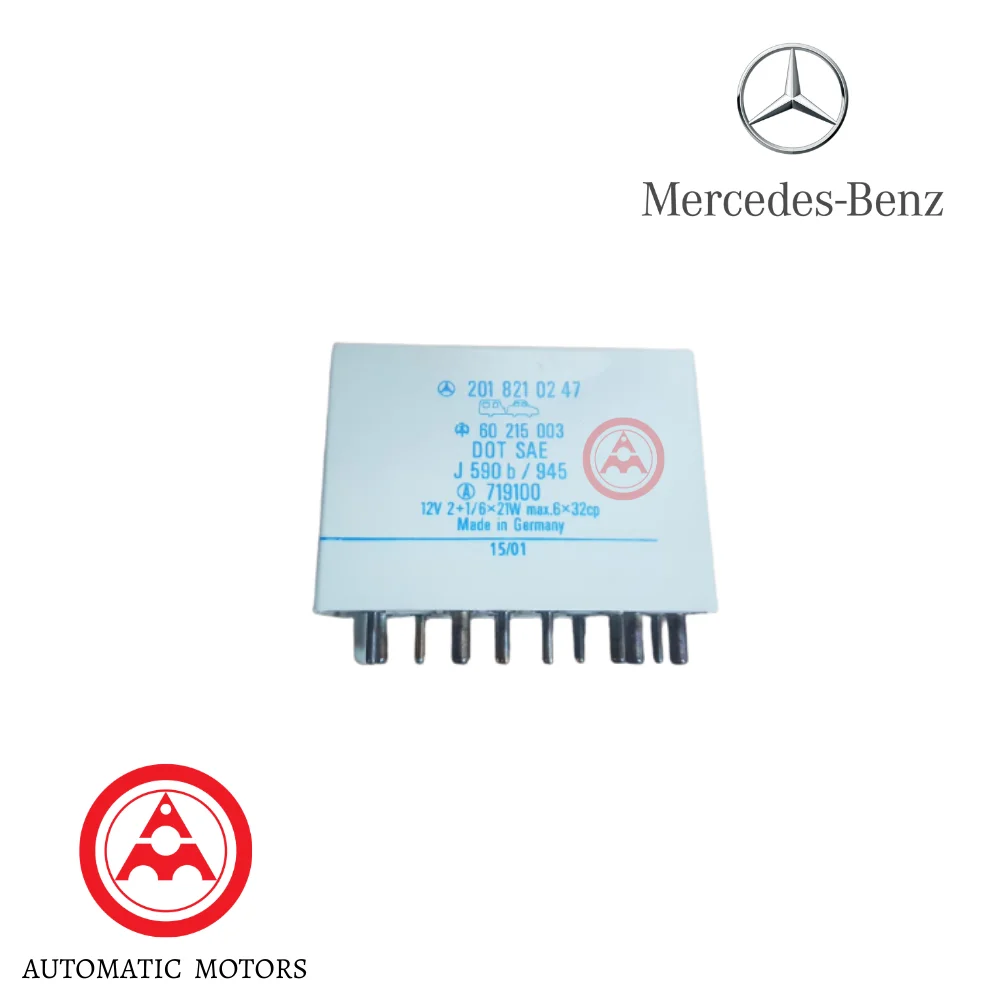 Original Mercedes Benz Wiper & Signal Lamp Relay W124 W126 W201 [W202 UTC] 5-B-Pin 8-S-Pin - 2018210247 2018210147 20182