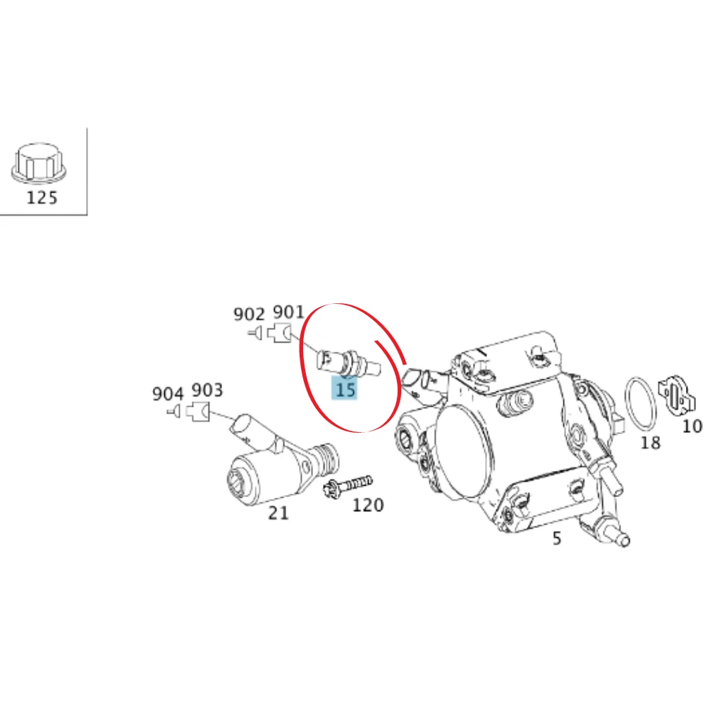 Mercedes Benz BBR High Pressure Pump Temperature Switch / Sensor M651-W212-E300-HYBRID 0009050800 0051538328 0011019655