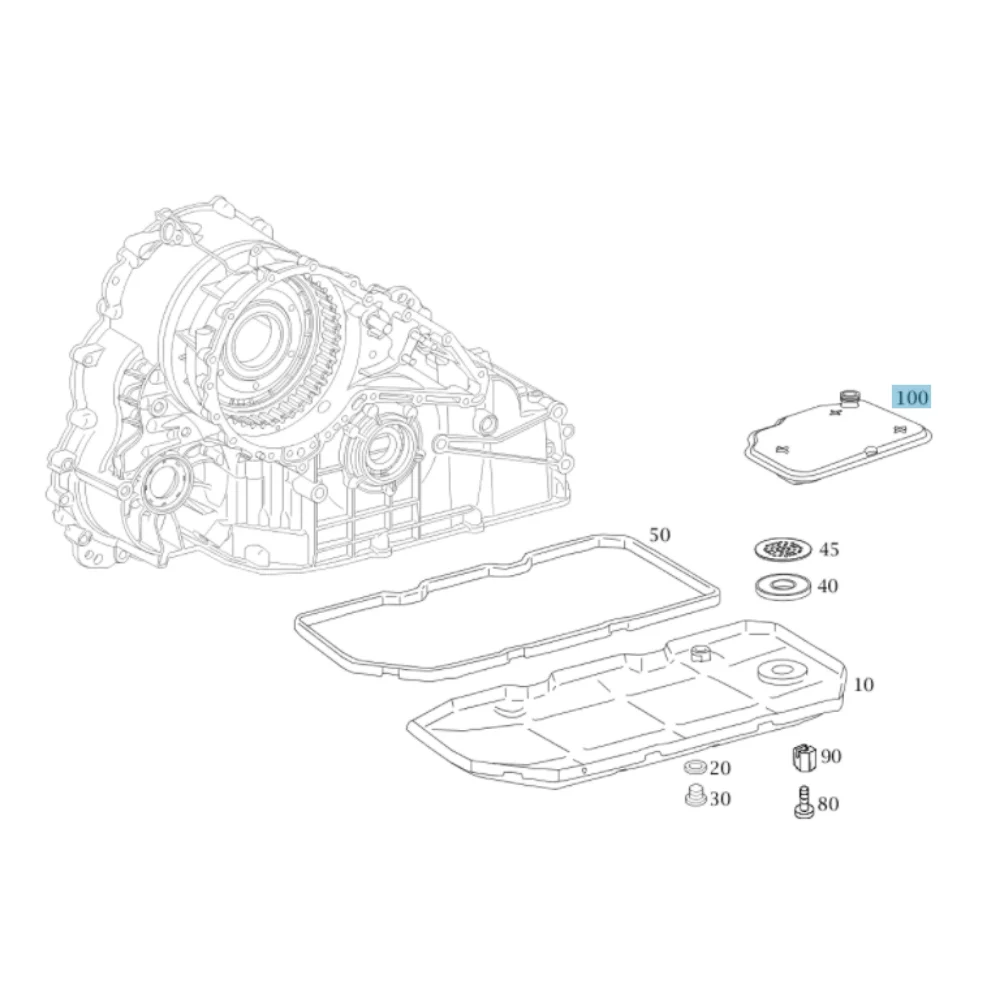 Mercedes Benz Meyle Auto transmission Filter 722-8 W169 W245 1693771395 1693771295 1693771195 0140370004