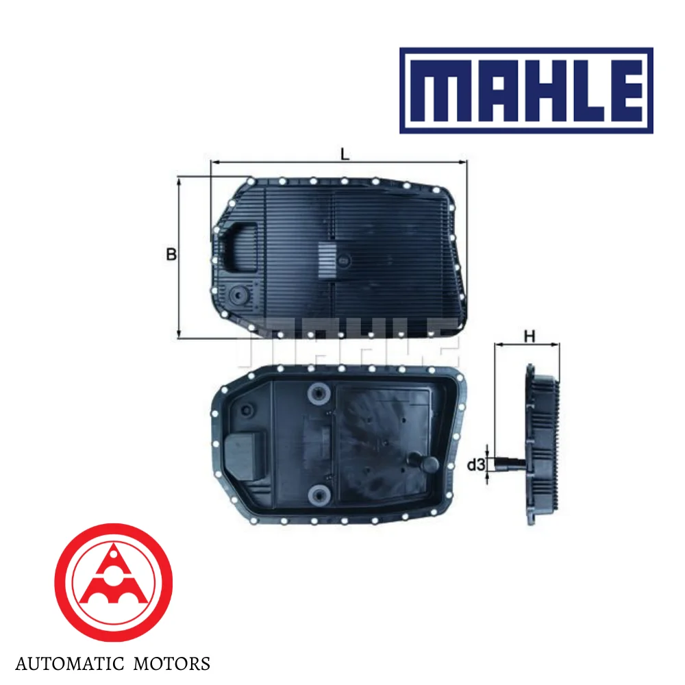 BMW E60 E81 E87 E90 Mahle Automatic Transmission Filter With Gasket / Oil Pan 6HP19 24117536387 24117571217 24152333907
