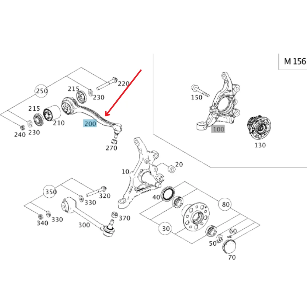 Mercedes Benz Meyle Front Top Arm With Ball Joint L/H Oval W203 W204 W209 W171 W207 2043308711 2043304311 0160500101
