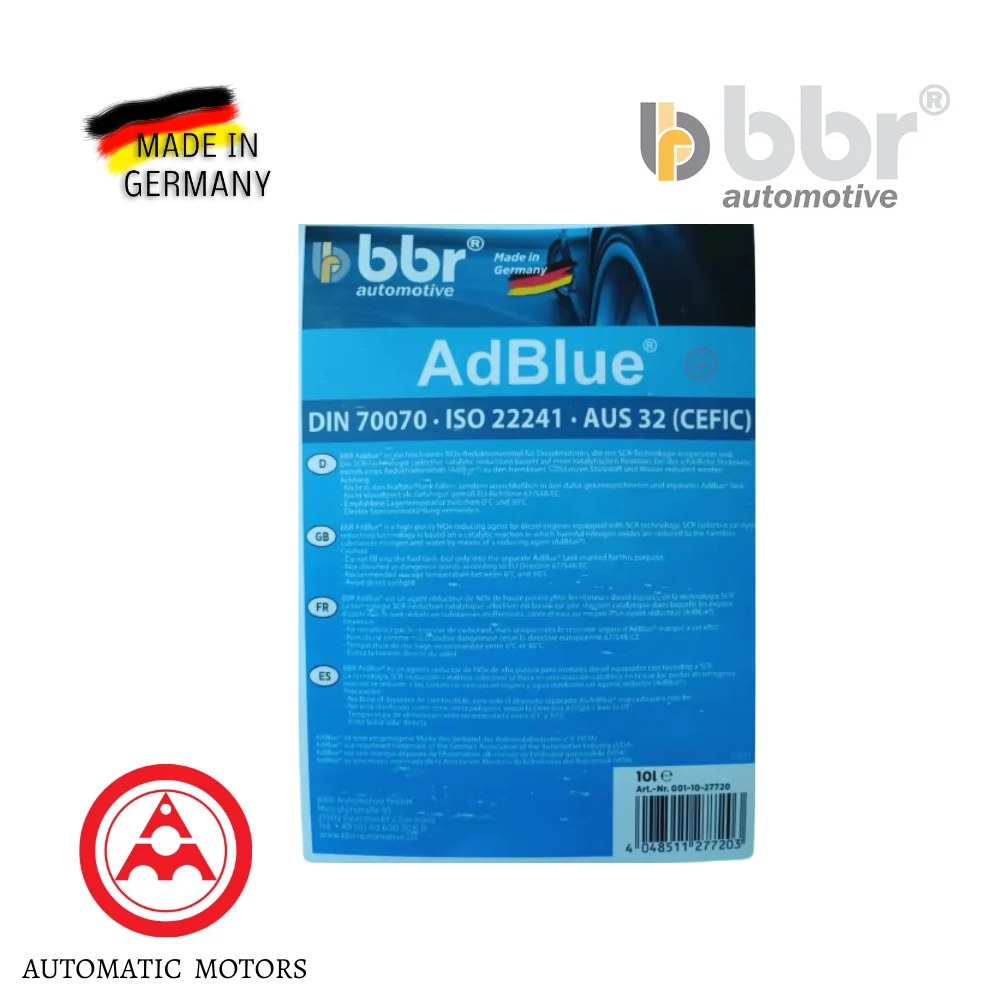 BBR Automotive ADBLUE DIESEL Exhaust FLUID 10L 0049890420 83190441139 G052910A2