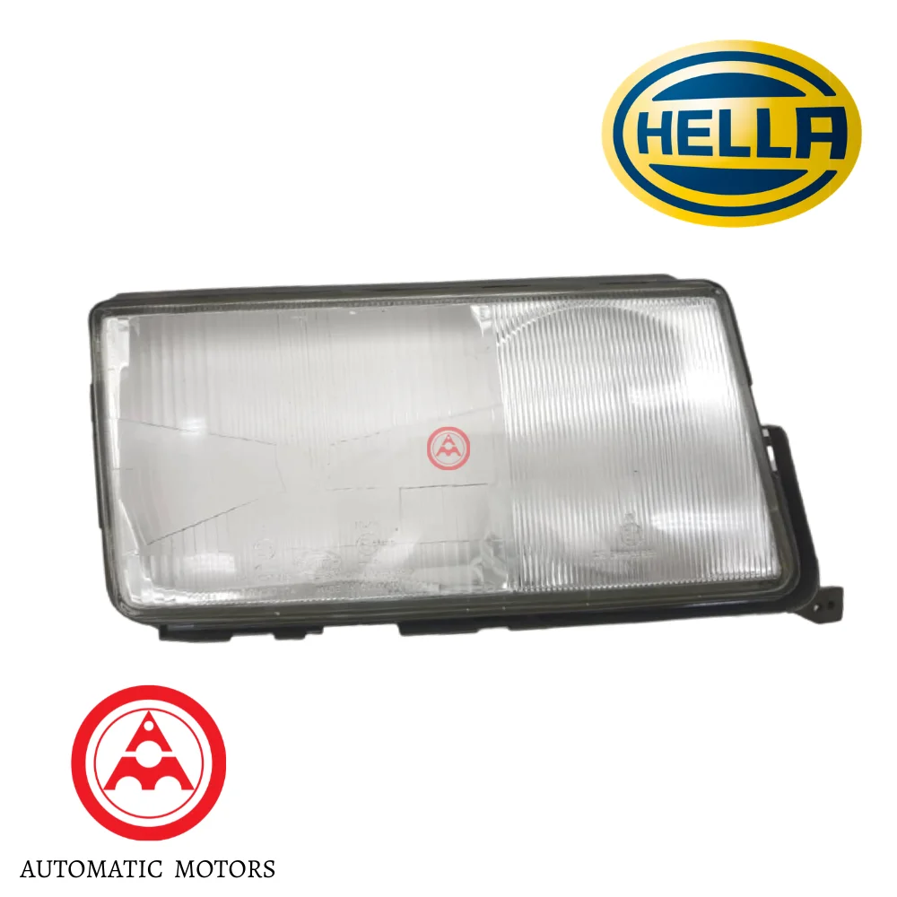 Mercedes Benz Hella Headlight Lens Right Side W201 190E 9AH377870001 0028268790 1305620537 1305620980