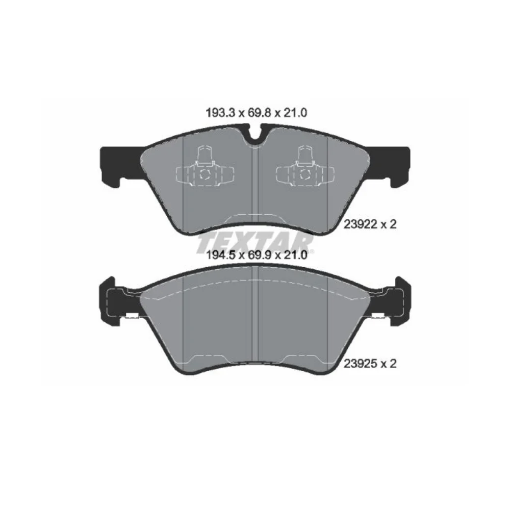 Mercedes Benz Textar Front Brake Pad Set W251 W164 ML280/320Cdi 350/500 2392201 1644202220 1644200820 0044204020 1644202