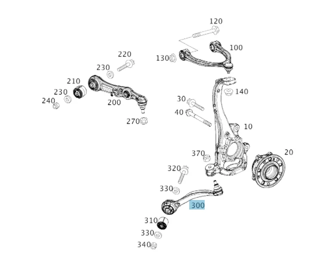 Mercedes Benz Meyle Front Lower Front Arm L/H W205 W213 2053301305 2053301505 2053304303 0230330 3821301 0160500147