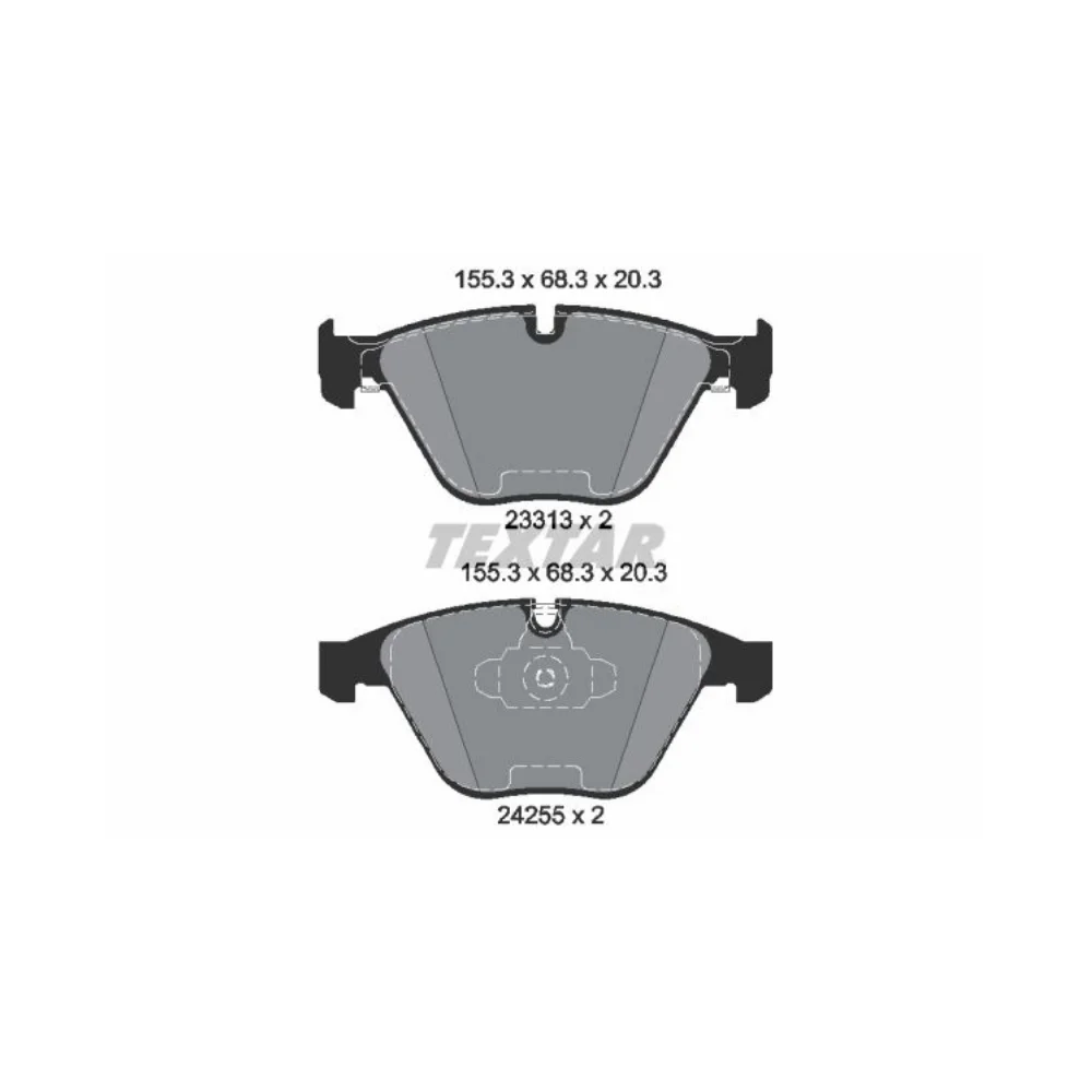 Bmw X1-E84-1.8/2.0 E90-Lci Textar Front Brake Pad Set 34116780711 2331301 34112288858 34112288859 34116850886