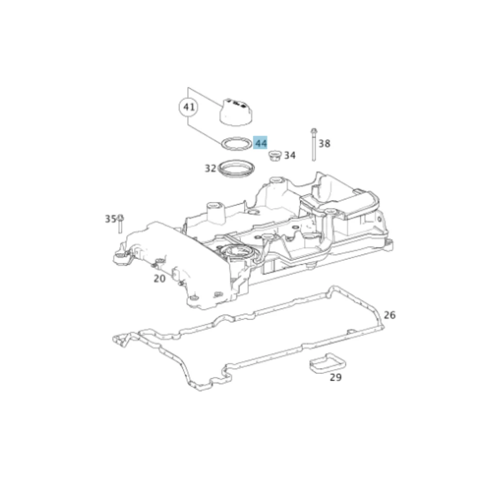 Original Mercedes Benz Oil Cap Seal Ring All 1110180080 101352