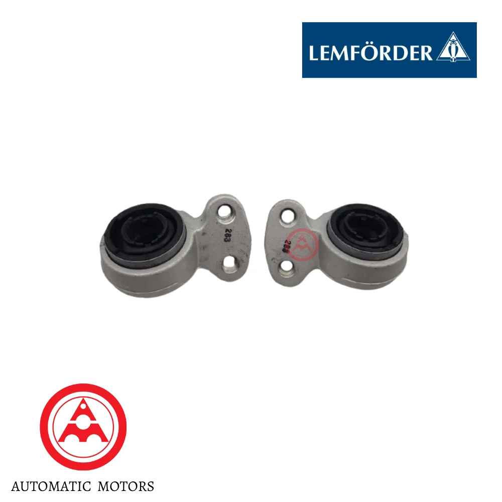 BMW E46 Lemforder Front Lower Arm Rear Bush With Brackets Holder SET [L/H+R/H] 31126783376 1797801 31121095277