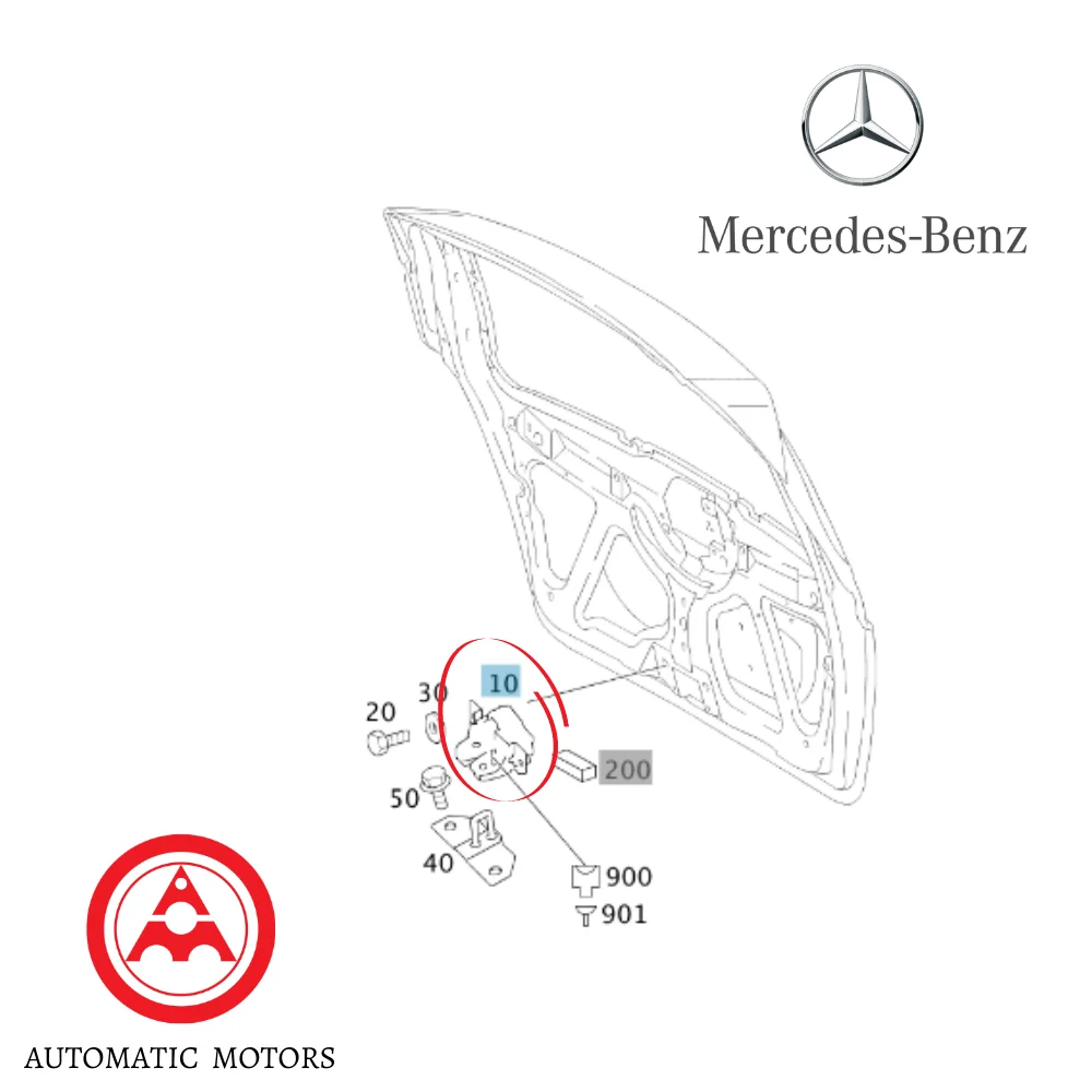 Original Mercedes Benz Boot Top Lock W169 W245 1697400400 1697400235 1697400135 1697400035 1697400036