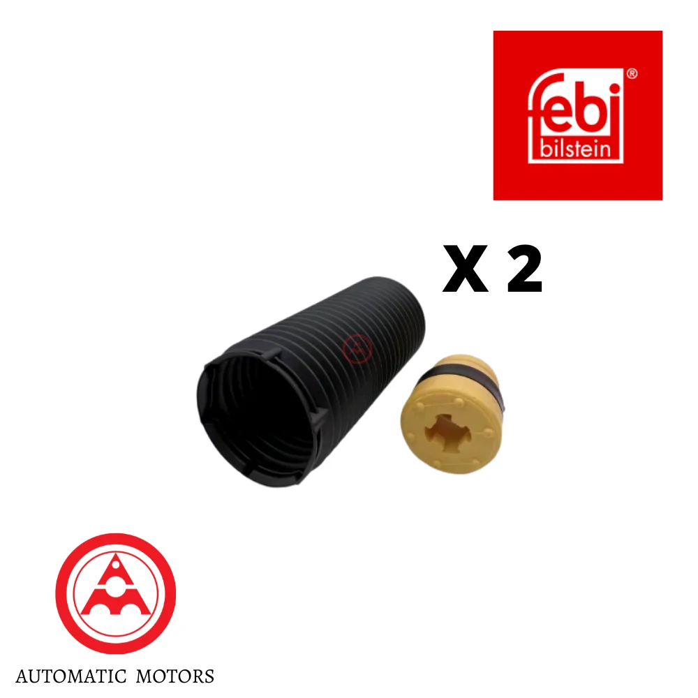 Mercedes Benz Febi Front Absorber Bush & Boot Set W204 Sport-486/Dynamic-483 FB 2043210006 x2 + 2043230292 x2