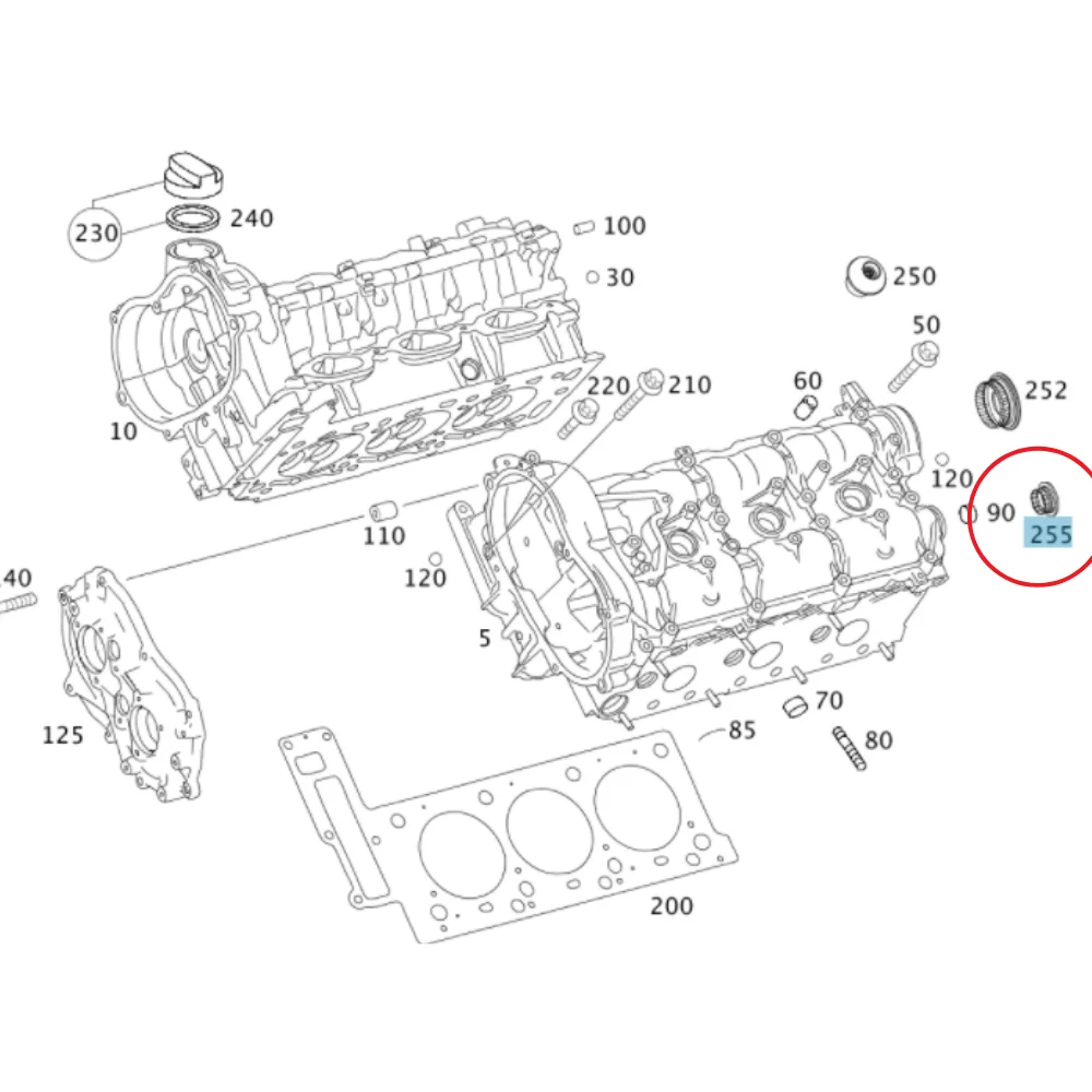 Original Mercedes Benz Cylinder Head Expansion Cap 37MM M272 M273 0009985590 0009977620 0009986590