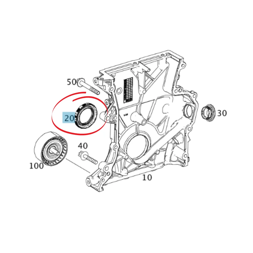 Mercedes Benz Victor Reinz CrankShaft Front Oil Seal M133 M166 M266 M270 M274 M640 0009971908 0159975846 0139973746