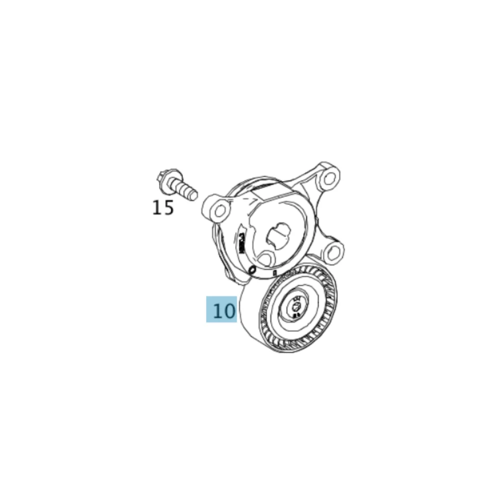 Original Mercedes Benz Belt Tensioner With Pulley M133 M270 2602003900 2702000370 2702000170