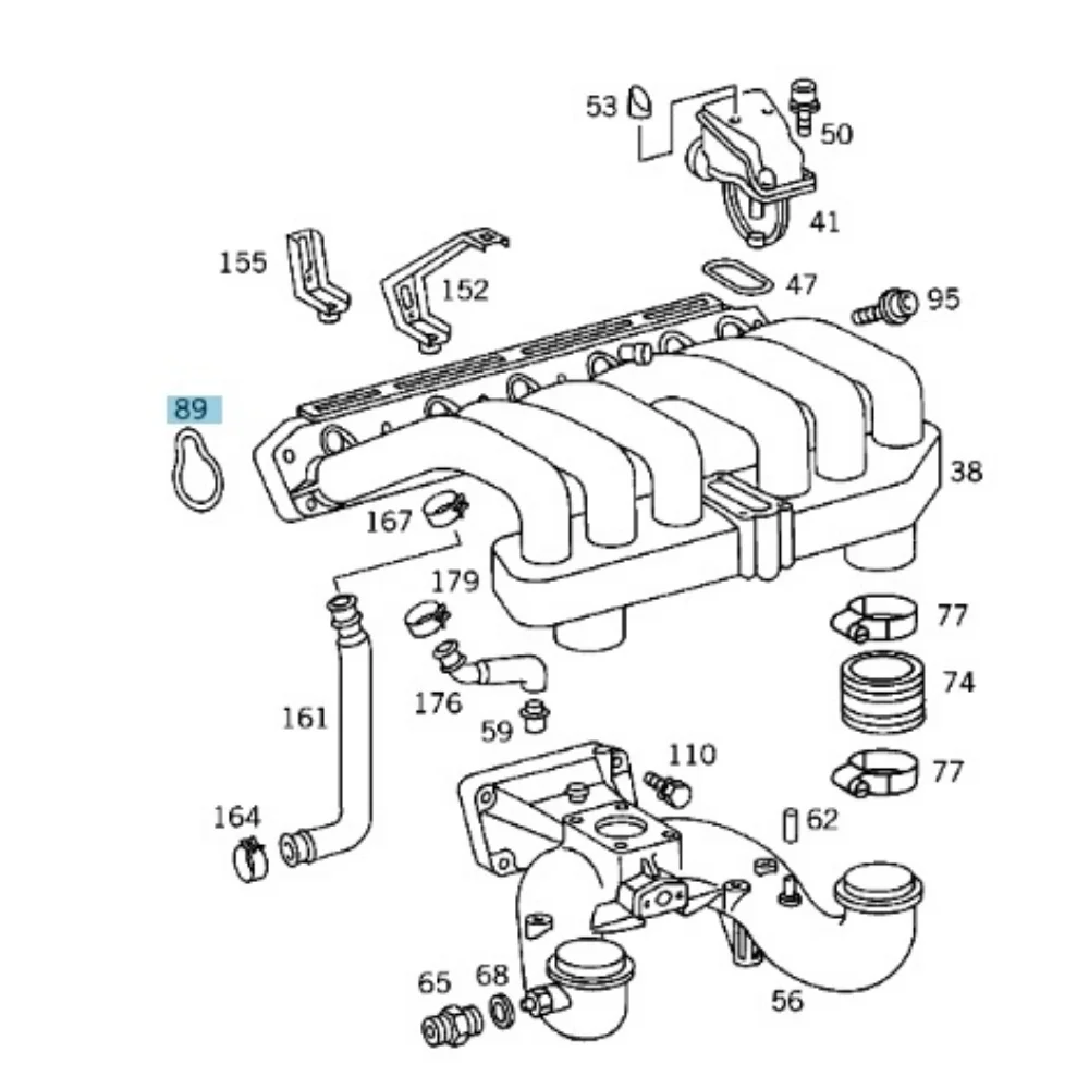 Mercedes Benz Victor Reinz Intake Manifold Seal Gasket M104 941/2/3/5 991/2/4/5/6 Use-6pc 1041411080 900109 712948600