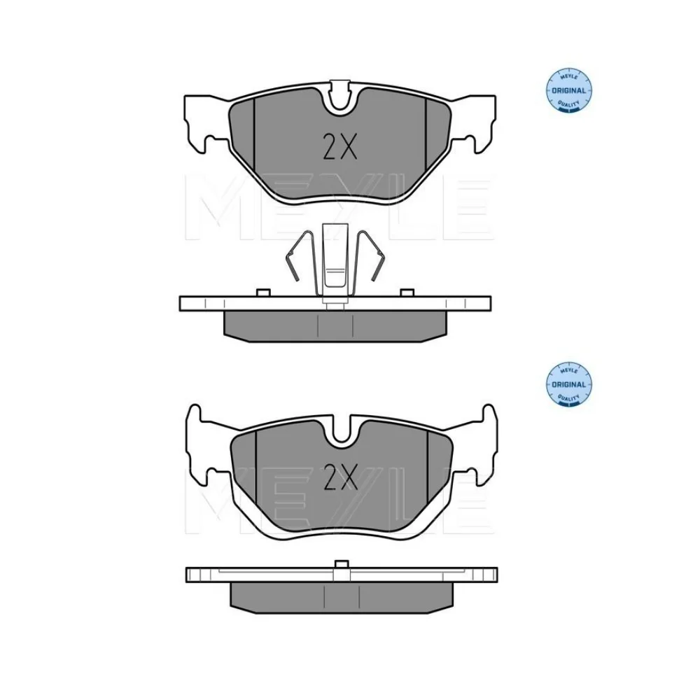 Bmw E90 320i/325i E87 X1-E84-1.8 2.0 Meyle Rear Brake Pad Set 34216767150 34216773161 34216774692 0252392617