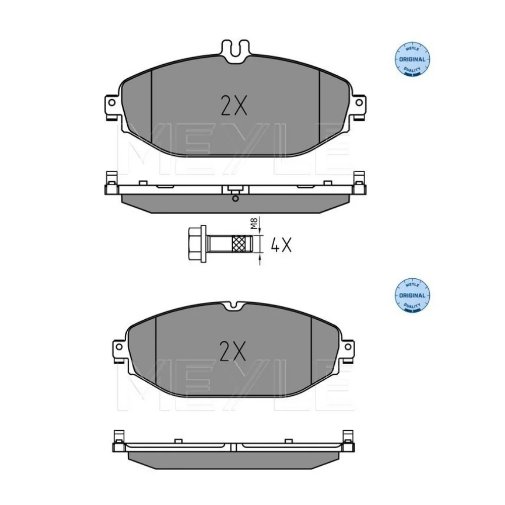 Mercedes Benz Meyle Front Brake Pad Set W205 W213 W238 W253 0004209300 0084202820 2207601 0252207619