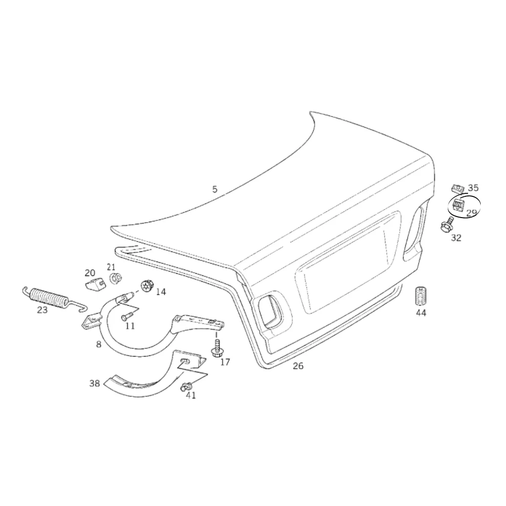 Mercedes Benz Automotive-Tronics Boot Lower Buffer 54MM W210 FC 2107500326 0255002