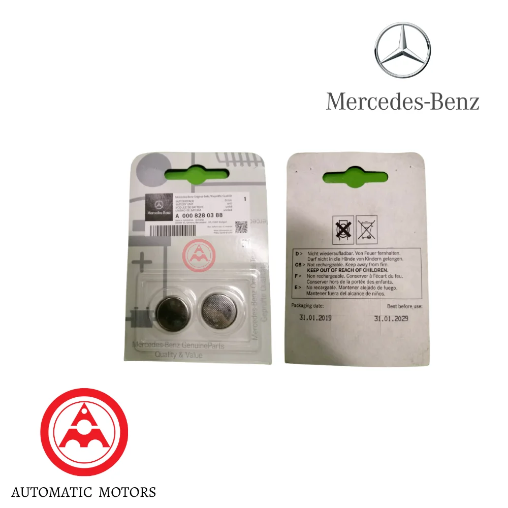 Original Mercedes Benz Remote Control Battery 2 pcs CR2025 0008280388 A0008280388