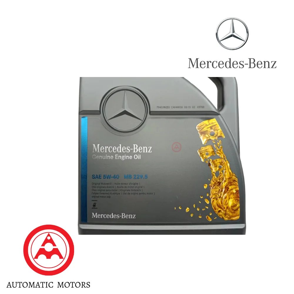 Original Mercedes Benz Engine Oil 5W40 5W/40 Fully Synthetic 5 LITRE 0009898606 13 0009895204 13 0009899202 13 Made In E