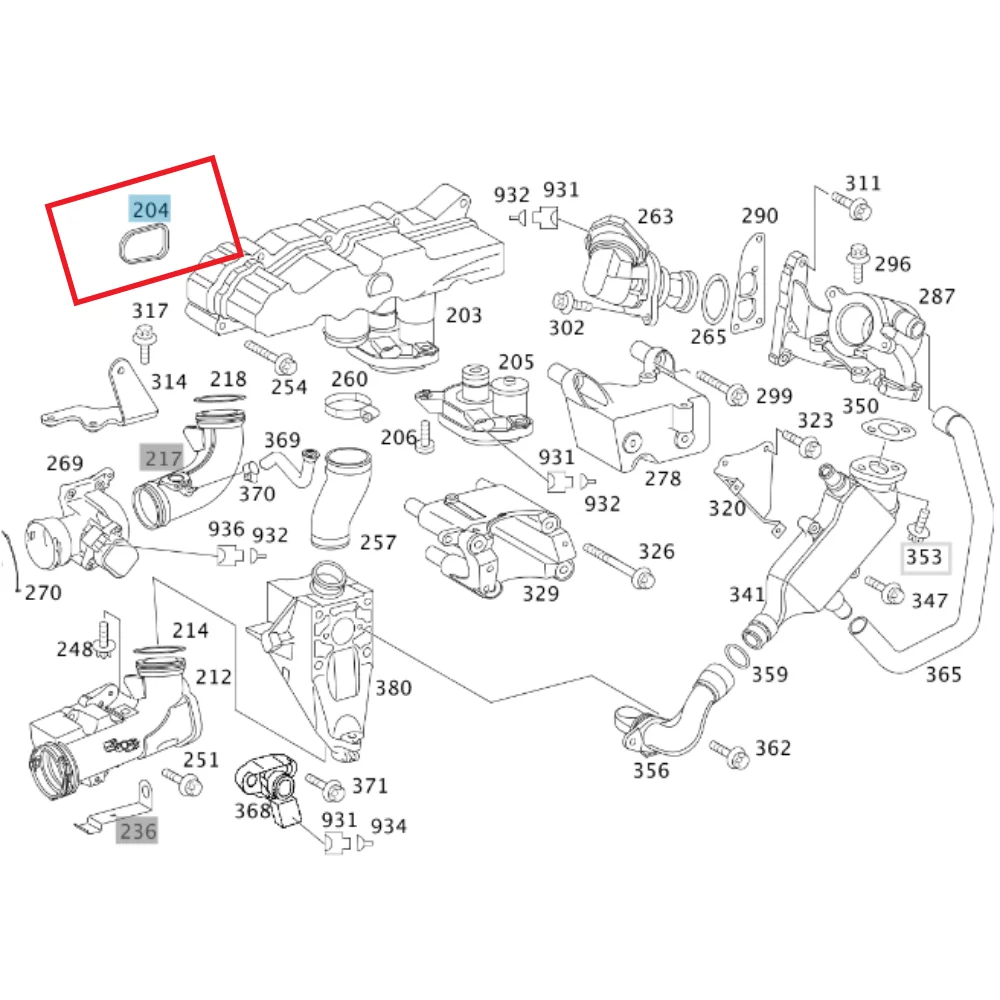 Mercedes Benz Victor Reinz Intake Manifold Seal Gasket M611 M646 W903 313CDI Sprint 6110980380 713447400