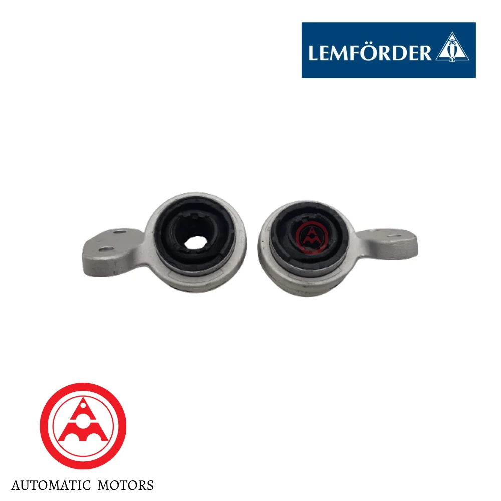 BMW E46 Lemforder Front Lower Arm Rear Bush With Brackets Holder SET [L/H+R/H] 31126783376 1797801 31121095277