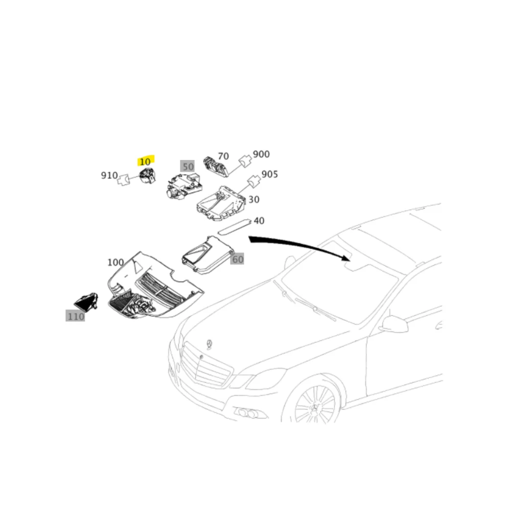 Original Mercedes Benz Rain / Light Sensor W204 W212 W218 2049014504 2049014503 2049013103 2049017801 2048201285 2048208