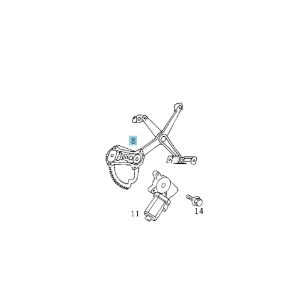 Mercedes Benz Meyle Front Door Power Window Regulator R/H W202 2027201646 2027200646 0149090024