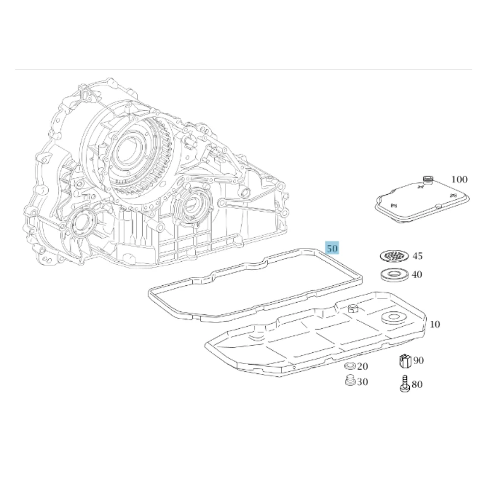 Original Mercedes Benz Automatic Transmission Oil Pan Gasket 722-8 FT-305062 W169 W245 1693713580 0141400002 171508 0011