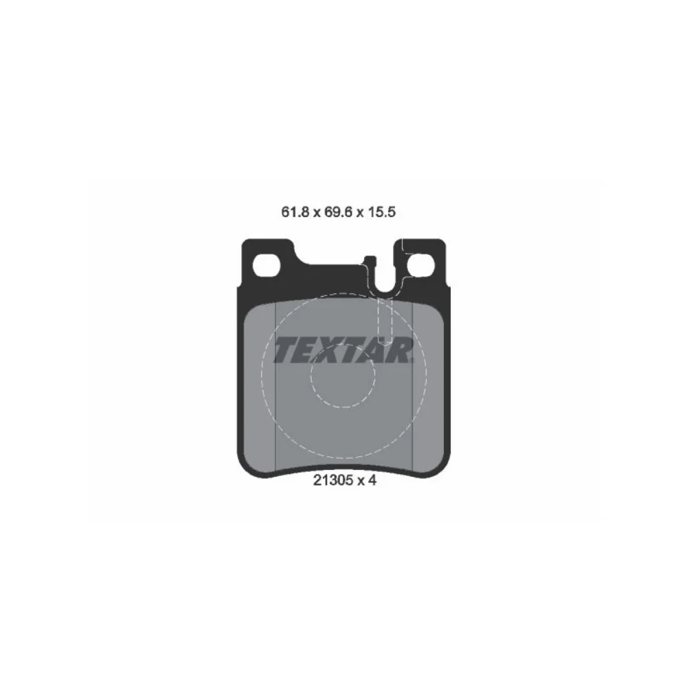 Mercedes Benz Textar Rear Brake Pad Set W140 W210 E280 320 (2-Pin) 21305 0034204920 0024204620 0034203020 0034204820