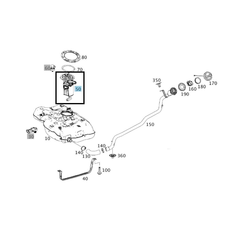 Original Mercedes Benz Fuel Pump / Tank Float Sensor W117 W156 W176 45-AMG 2464701694 A2464701694