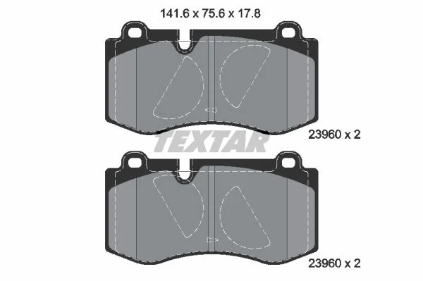 Textar Front Brake Pad Set Mercedes Benz W221 2396001 0044208020 0044206220