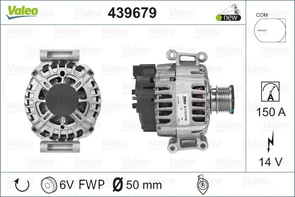 Mercedes Benz Valeo Alternator 14V/150A M271-CGI W204 W212 W207 0009063000 0009063000/18 0141541502 0009067902 439679