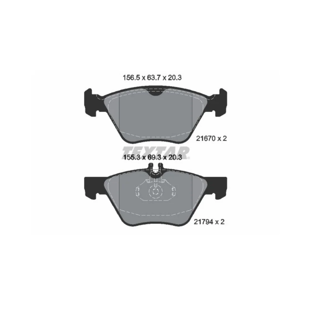 Mercedes Benz Textar Front Brake Pad Set W210 E270 280 320 Chairman 2167001 0024204520 0044200320 0024205020