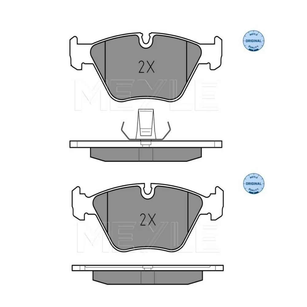 Bmw E39 Meyle Front Brake Pad Set 34116761277 34116761278 34116761279 34116761280 2167720305 0252167720