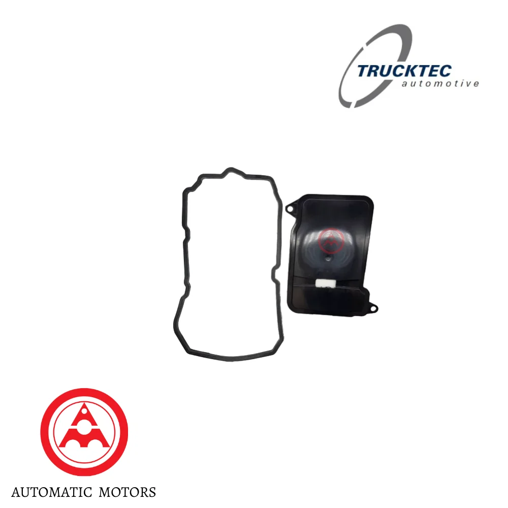 Trucktec Mercedes Benz Auto Transmission Filter + Original Mercedes Benz Oil Pan Gasket 724 2 W222 S400 Hybrid W212 E300