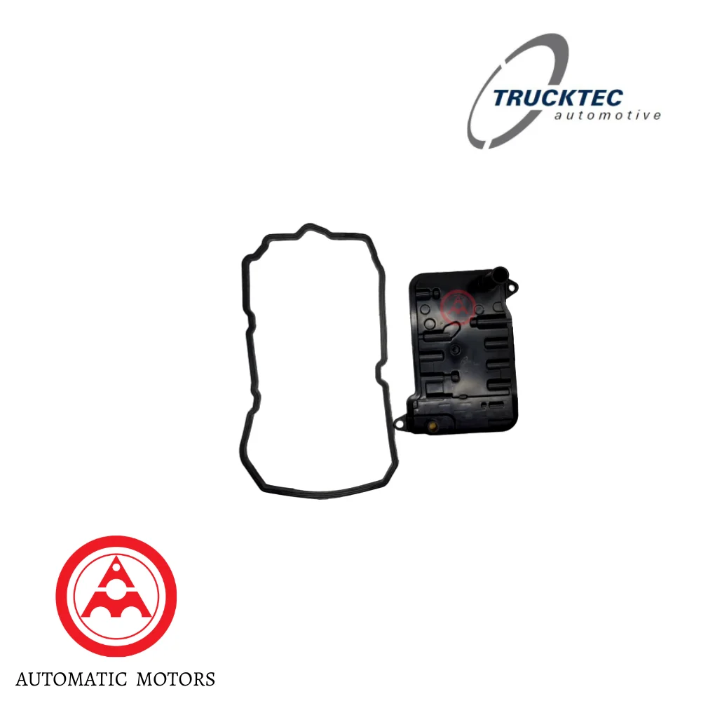 Trucktec Mercedes Benz Auto Transmission Filter + Original Mercedes Benz Oil Pan Gasket 724 2 W222 S400 Hybrid W212 E300