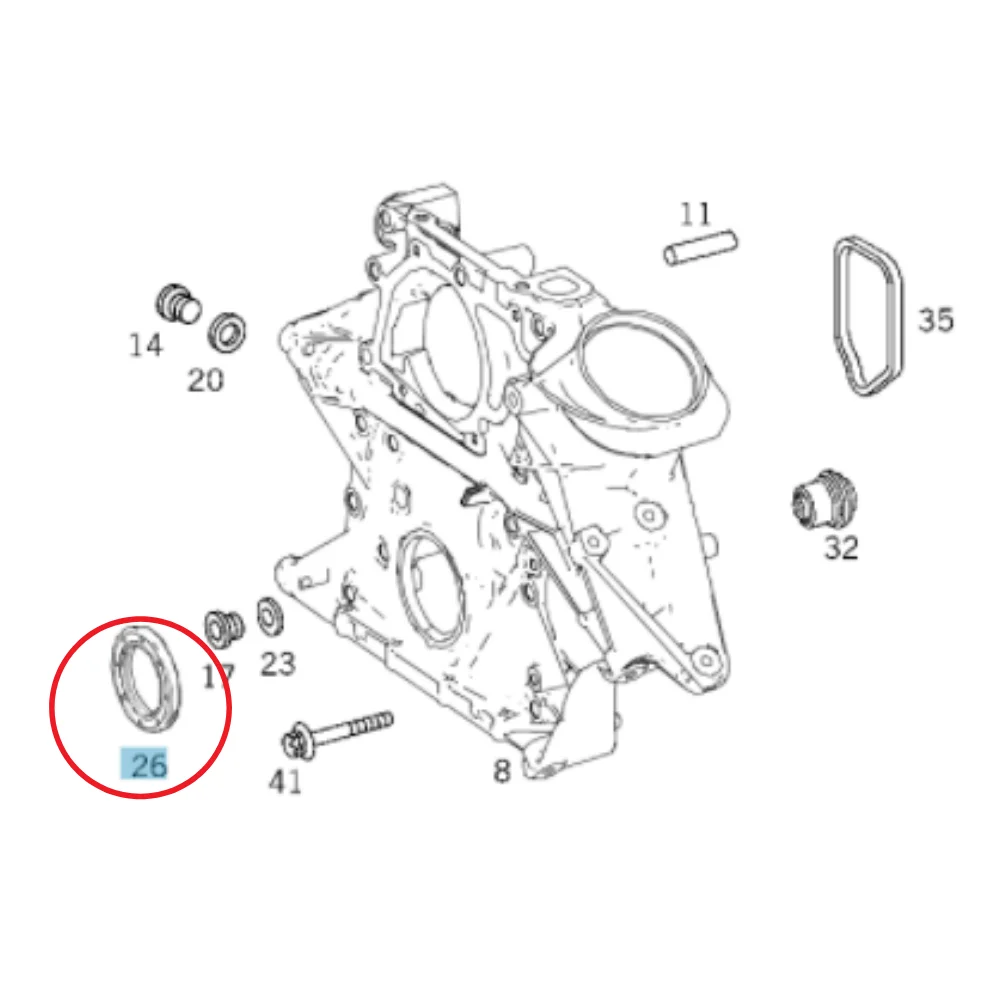 Mercedes Benz Victor Reinz Crankshaft Front Oil Seal M271 M272 M112 M646 M647 X-SPRING USE-1 0239978447 0219971847 02199