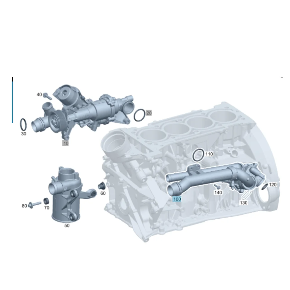Mercedes Benz Automotive-Tronics Thermostat M274.910 / 920 2742004200 2742000115 2742003100 0219401