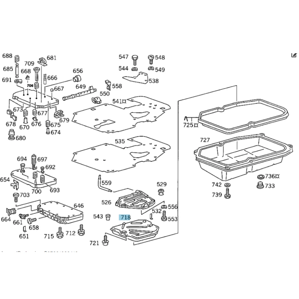 Mercedes Benz Meyle Auto Transmission Filter 722-5 722-3 W129 140 W124 5 Speed 1292770195 0140272015