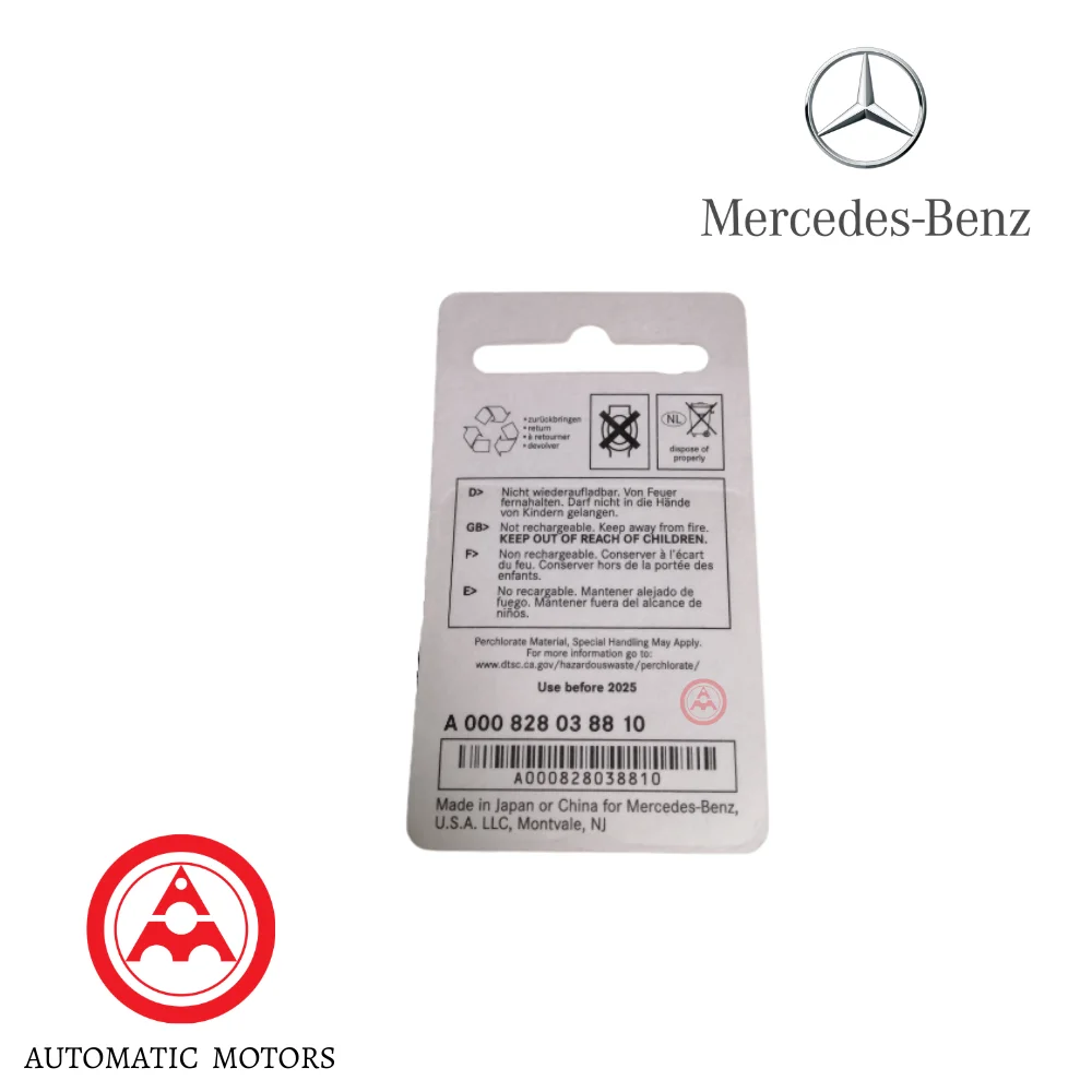 Original Mercedes Benz Remote Control Battery 1-PC CR2025 0008280388