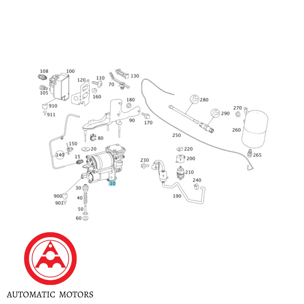 Mercedes Benz Germany Hydraulic Air Absorber Air Compressor Pump W221 2213201704 2213200304 2213200704 2213201604 023013