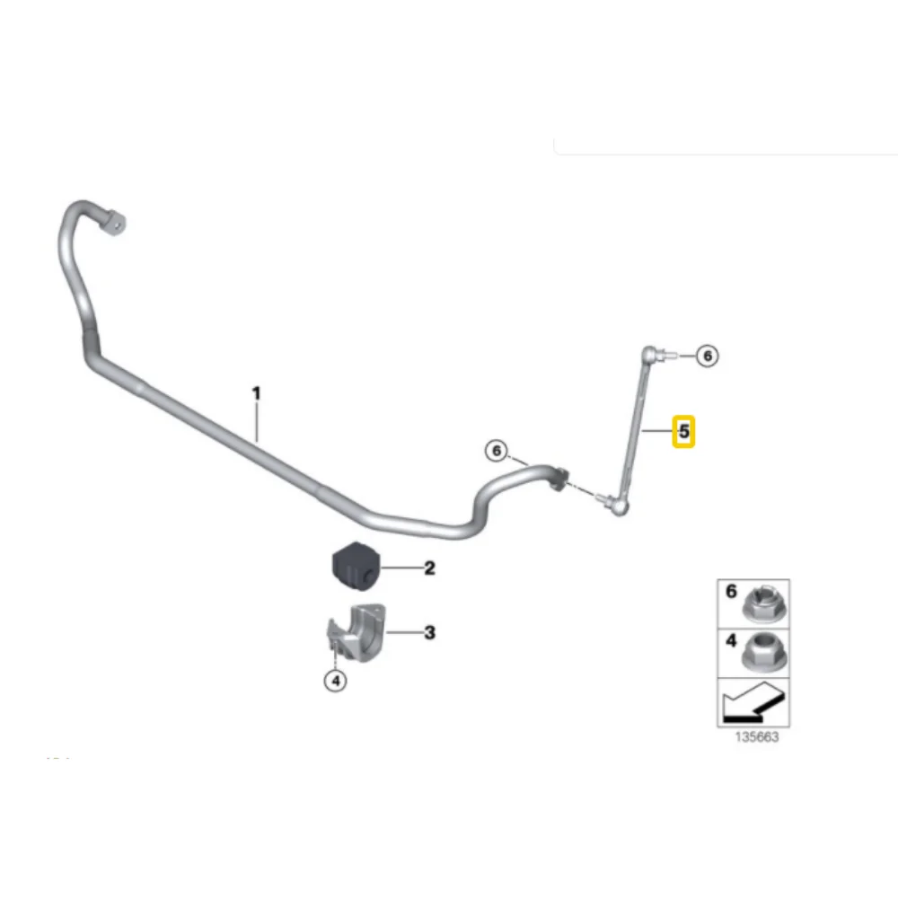 Bmw E90 E81 Meyle Front Stabilizer Linkage / Torsion Bar Tie Rod Left 31356765933 3160600016/HD 3536401