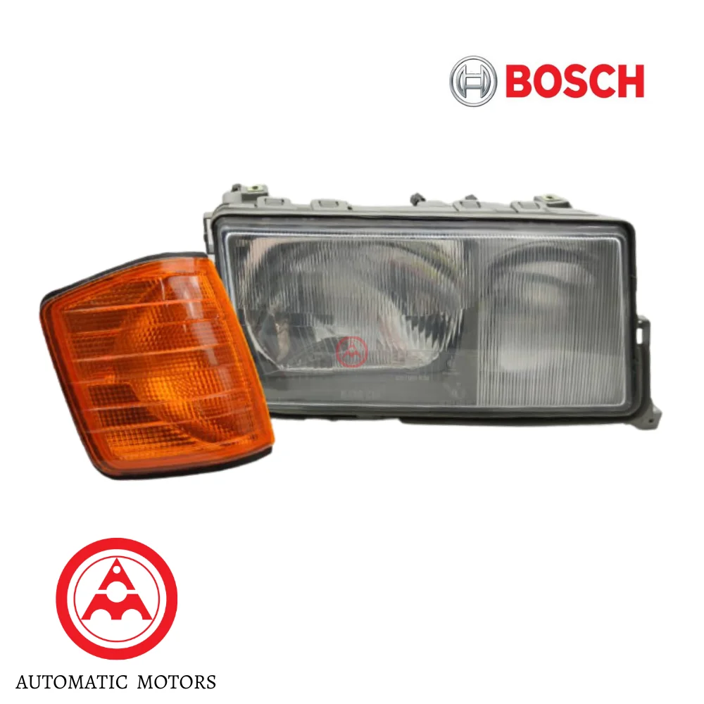 Mercedes Benz Bosch Headlight Right Side W201 2018200461 2018207261 0301067722 0301067726