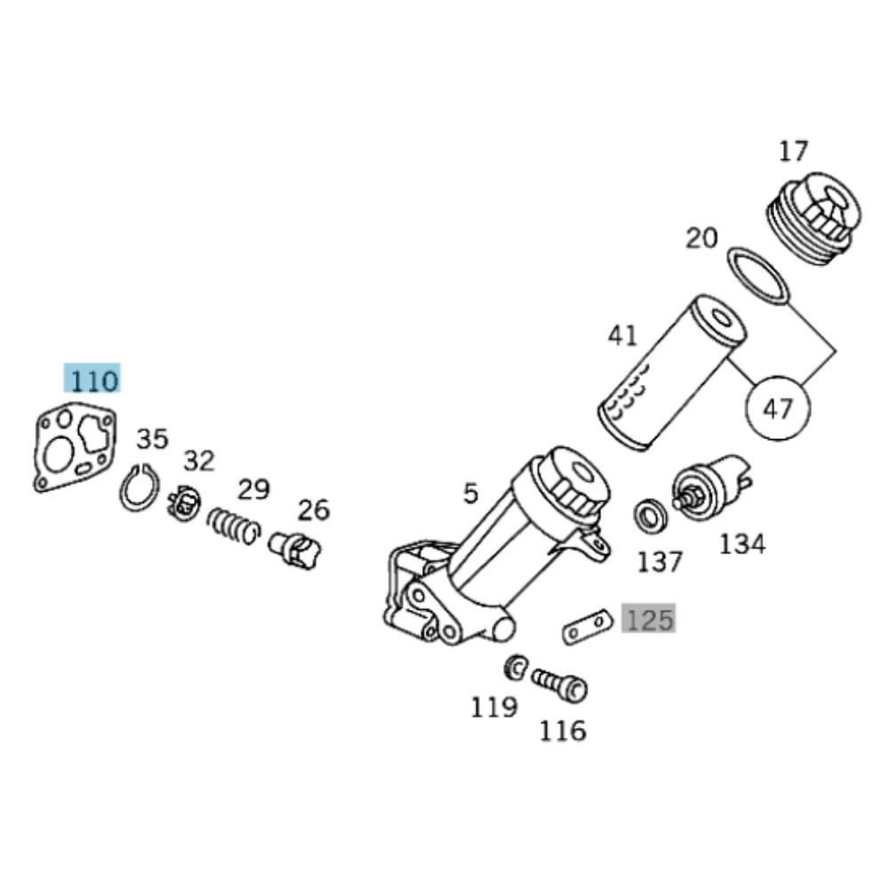 Original Mercedes Benz Oil Filter Gasket M103 M104 M601 M602 M662 Rexton 270XDI/290 To-Block 753581 702843410 6011840780