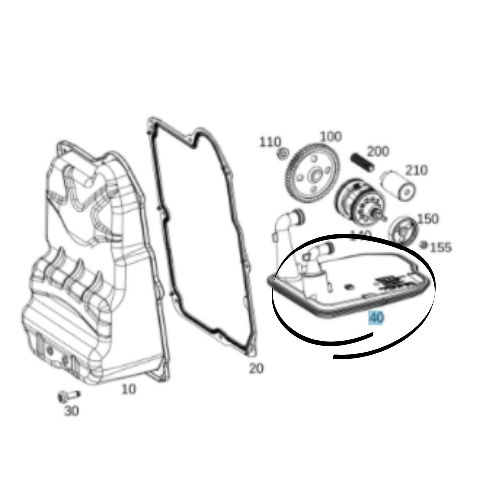Mercedes Benz Bbr Automatic Transmission Filter W117 W176 W246 742-002 3 2463771400 2463772400 0011025753