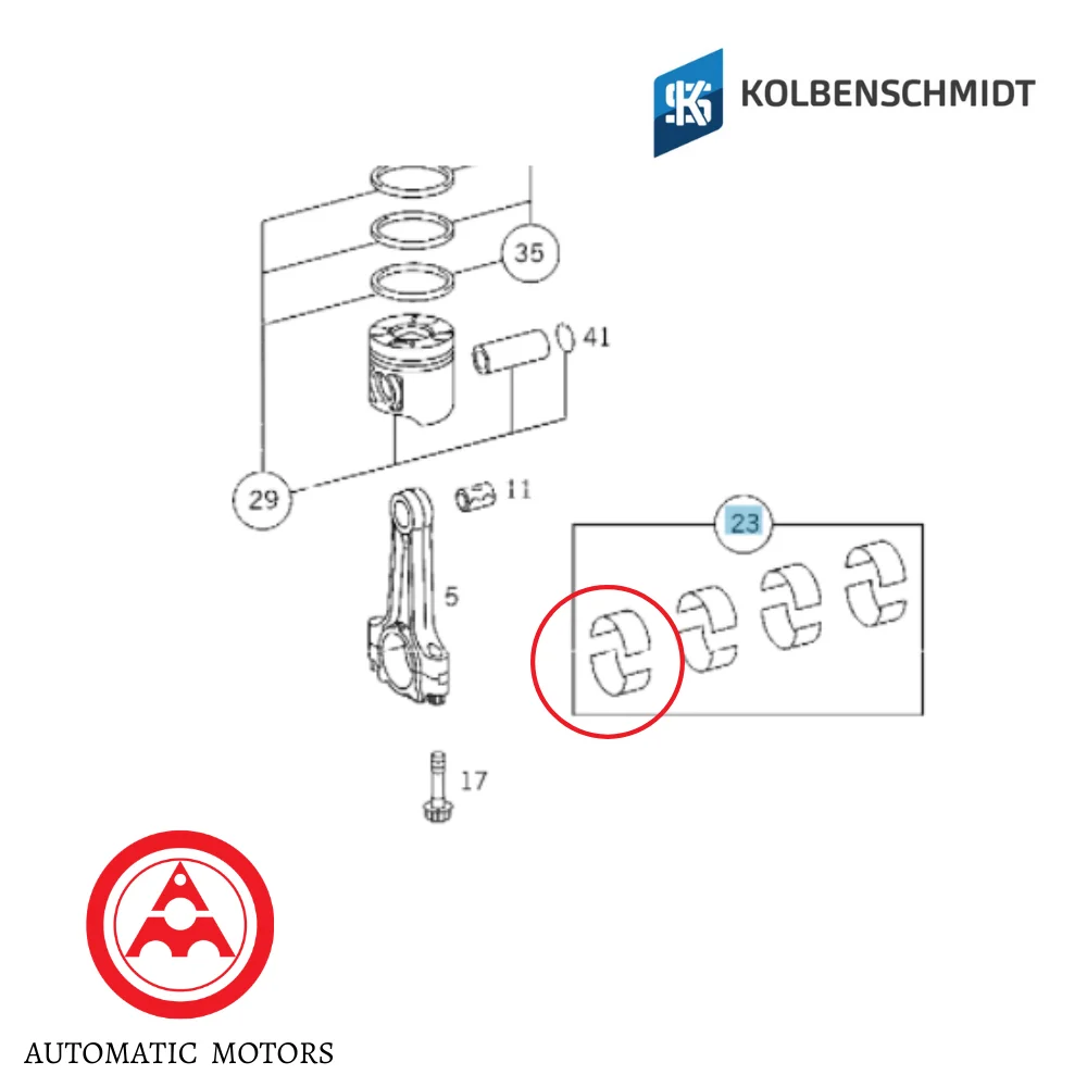 Mercedes Benz KS Con Rod Bearing Standard M611 M612 M613 M646 M647 M648 713876/1 77523600