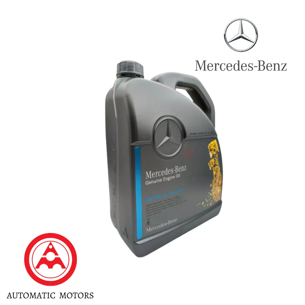 Original Mercedes Benz Engine Oil 5W40 5W/40 Fully Synthetic 5 LITRE 0009898606 13 0009895204 13 0009899202 13 Made In E