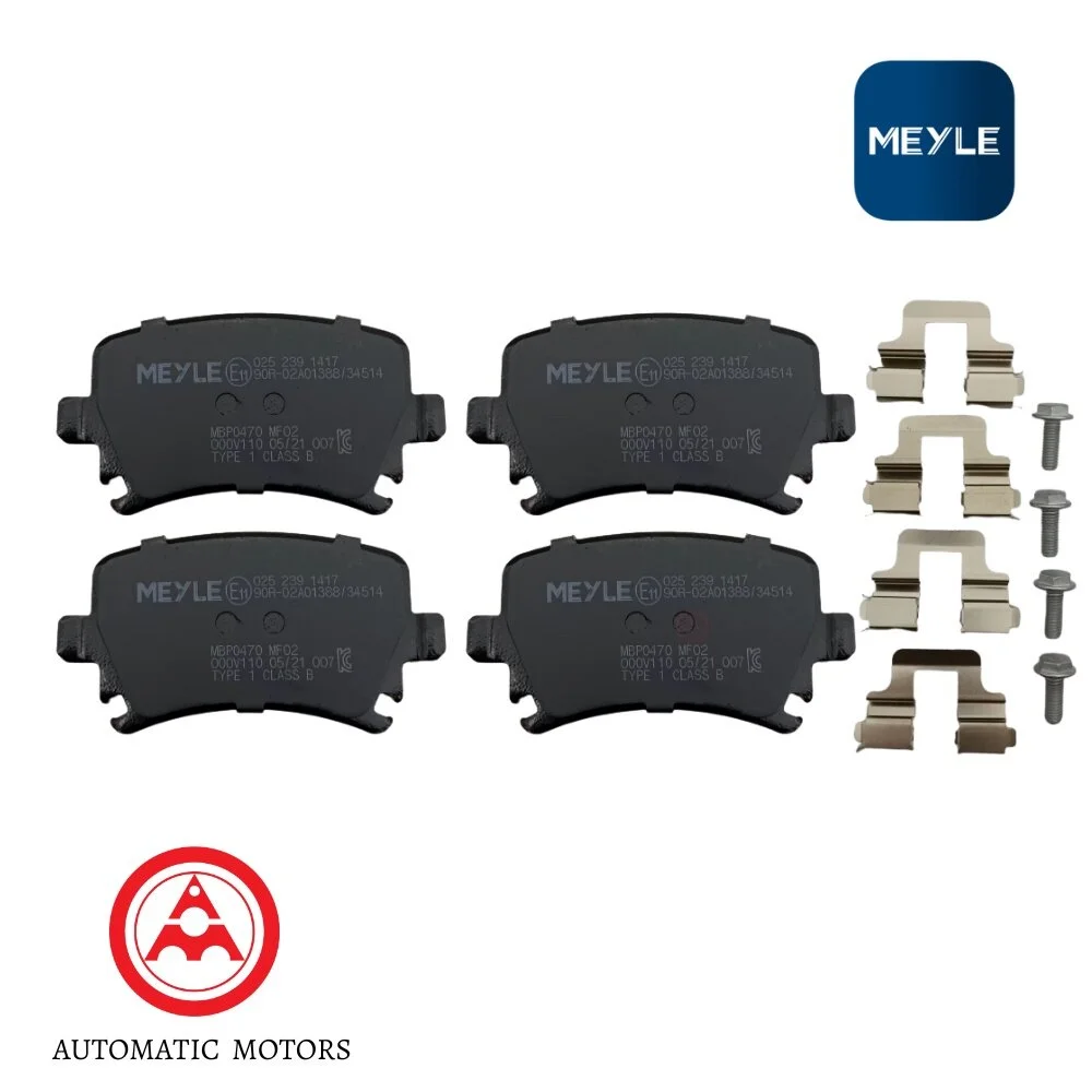 AUDI-TT COUPE 2.0 07' A3-8P1-1.8/2.0 A4-8EC B7 A6-4F2 C6 Volkswagen-GF5/6 Meyle Rear Brake Pad Set 1K0698451G 1K0698451