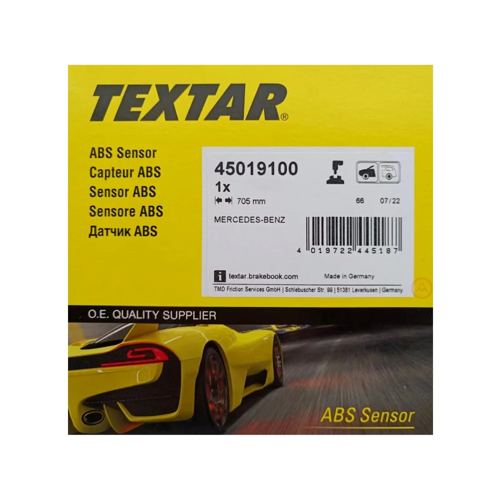 Mercedes Benz Textar Front Wheel Abs Sensor W204 UTC L/R 2045400117 24071161893 0148990071 78088 45019100